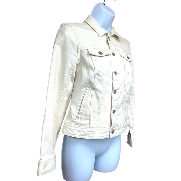 SzP Talbots White Denim Jean Jacket - Picture 3 of 6